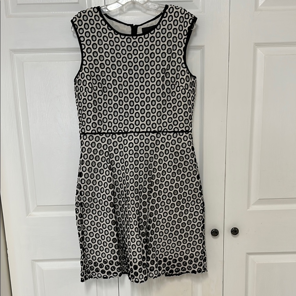 NWT JCrew Elegant Black and White Patterned Dress